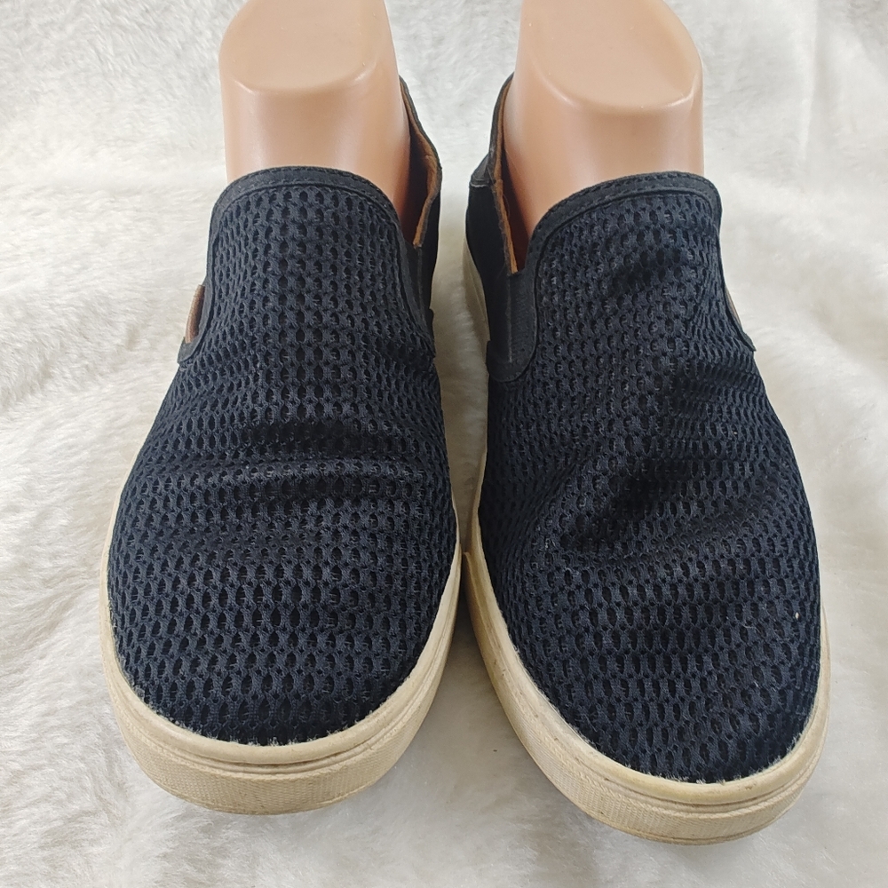 OluKai Pehuea Black Breathable Slip-On Loafers Women's Comfort Shoes Size 8.5